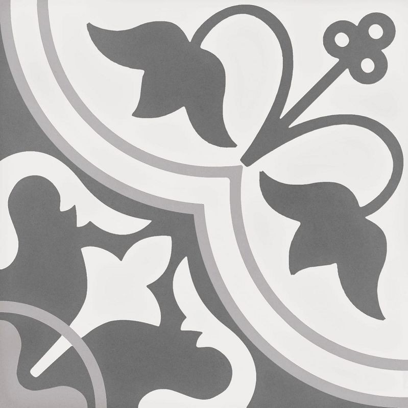WOW Tradition Decor Grey 1 18,5x18,5 płytka gresowa 164499