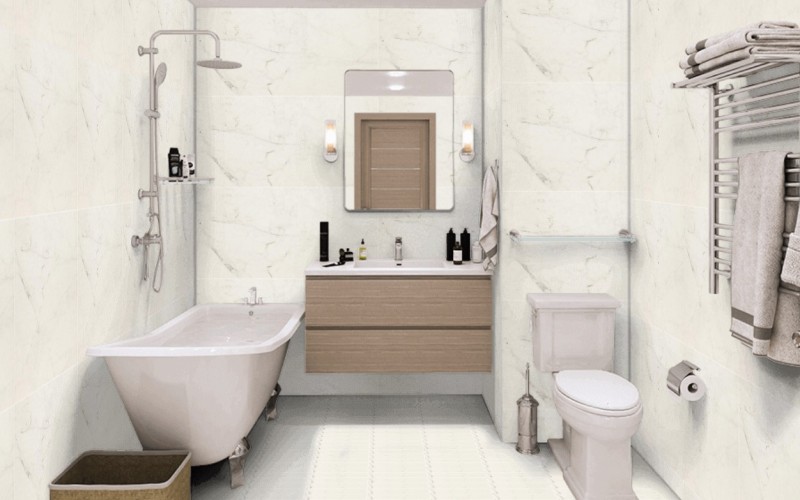 Płytki imitujące marmur Marazzi Allarble Altissimo 87x87 16300