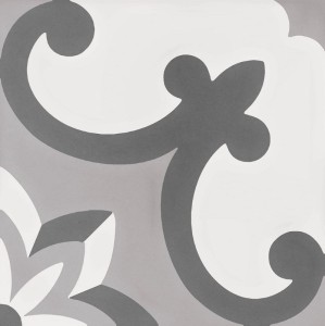 WOW Tradition Decor Grey 2 18,5x18,5 płytka gresowa