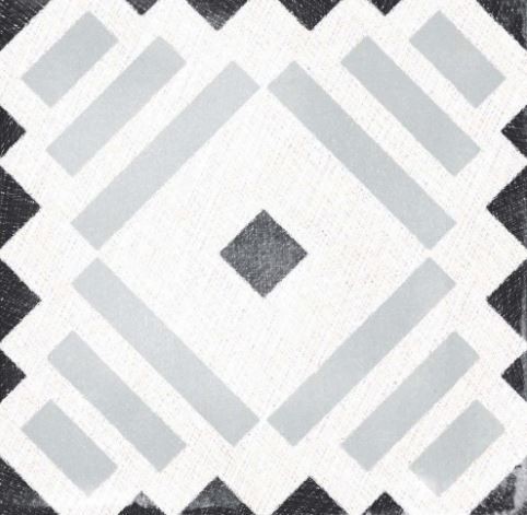 Płytka podłogowa ścienna salon przetarty szary biały patchwork ABK Play Labyrinth Mix Grey 20x20 86779