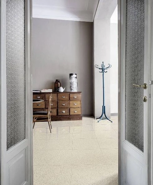 Płytki podłogowe lastryko beż szary Marazzi Pinch White M8E6 60X60 41136