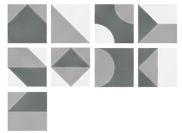 Płytki gresowe patchwork Wow Cement Play Decor Grey 18,5x18,5 tr 10949