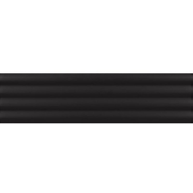 Equipe Costa Nova Onda Black Matt 5x20 płytki cegiełki dekoracyjne 3D 127236