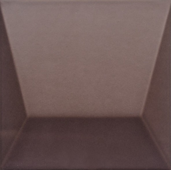 Płytki czokolad brąz ścienne trójwymiarowe 3D Decus Keops Chocolate Mate 15x15 26666