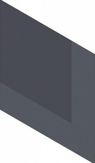 Płytki podłogowe czarne romb Wow Flow Diamond Decor Black 14x24 101365