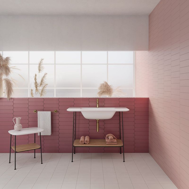 WOW Grace Blush Matt 7,5x30 płytka ścienna cegiełka 155924