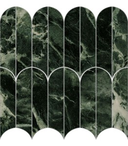 Marazzi Allmarble Verde Aver Lux Mosaico Ventaglio 29,8x29,8 M9PF mozaika gresowa imitująca marmur