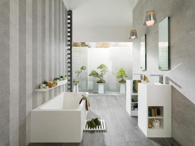 Płytki beton szary Porcelanosa Dover Acero P34707591 33,3x100 43056