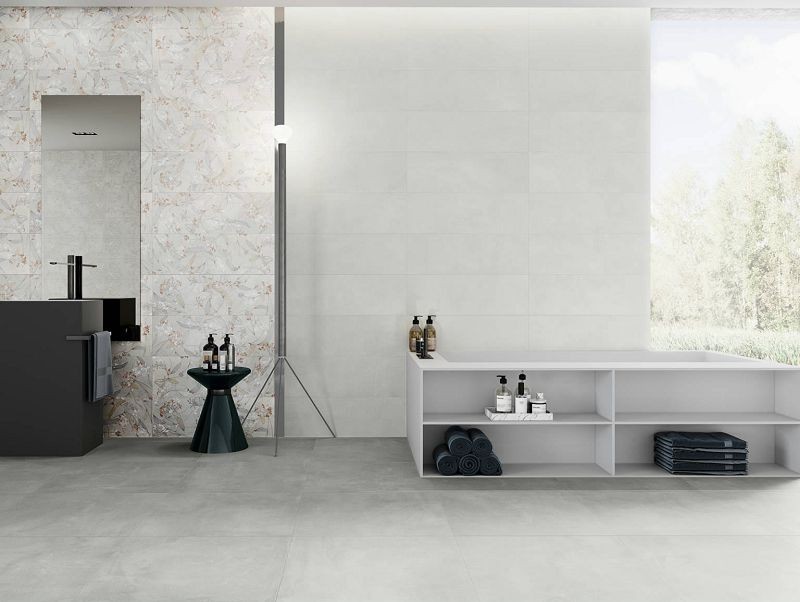 Saloni Vicat Blanco 60,5x60,5 LLX500 płytki gresowe imitujące beton 151760