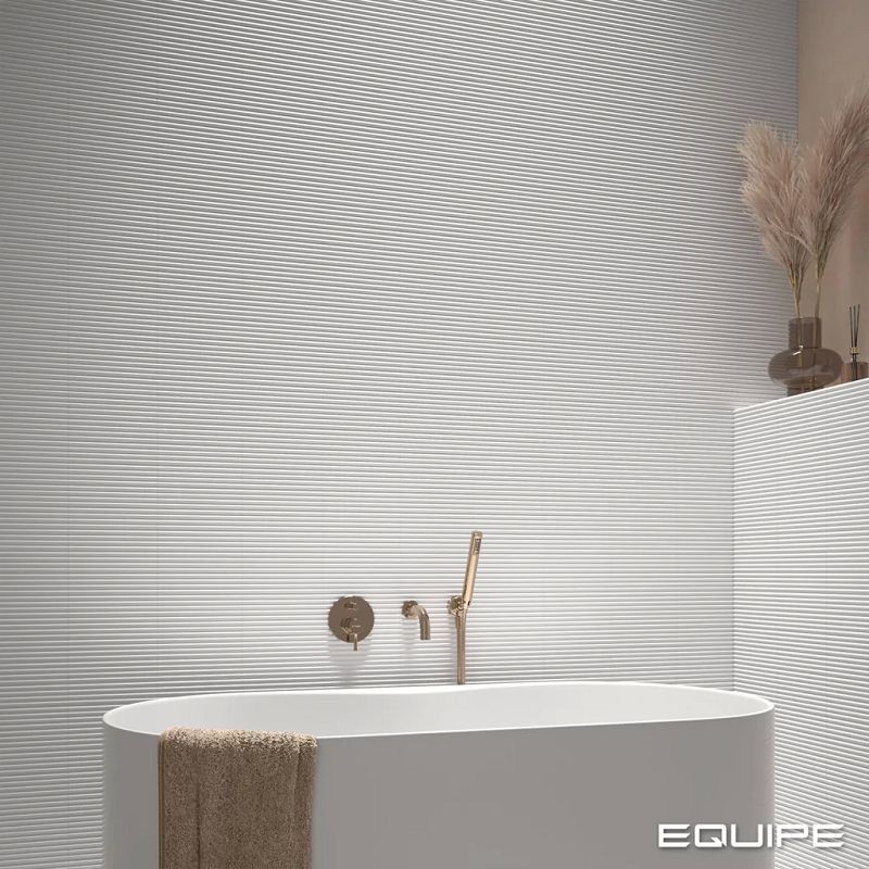 Equipe Costa Nova Praia White 5x20 płytki cegiełki dekoracyjne 3D 127381