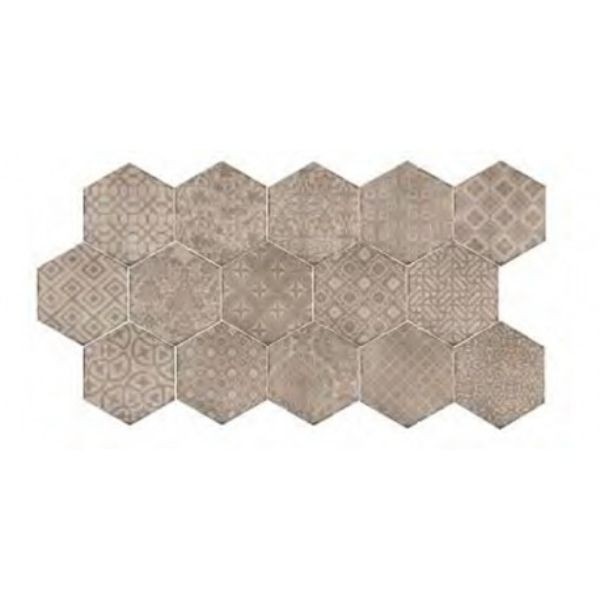 Marazzi Powder Decoro Deco CA 21x18,2 MNRT płytka heksagonalna 141306