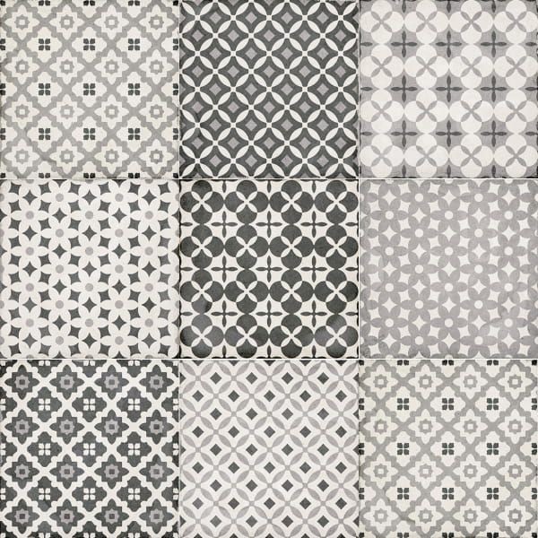 Equipe Art Nouveau Alameda Grey 20x20 płytka gresowa patchwork 164604
