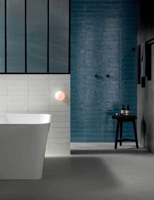 Marca Corona Regoli Blu Glossy 7,5x30 F697 płytki ścienne cegiełki 144004