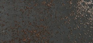 Płytki spiek kwarcowy metal szarny brąz Laminam Oxide Nero 5 100x300
