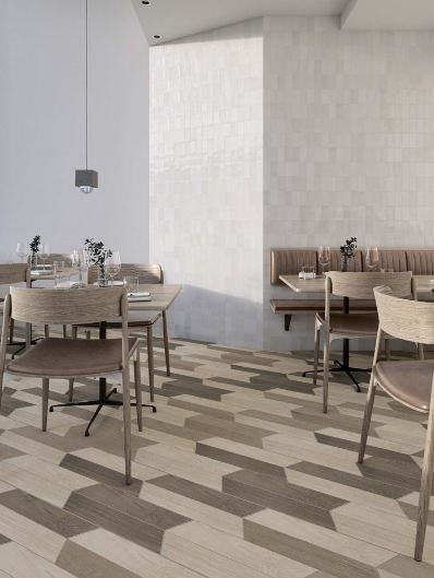 Płytki podłogowe szewron drewno beżowe Wow 60 Grad120275 Chevron B Wood Light 10x52 101099