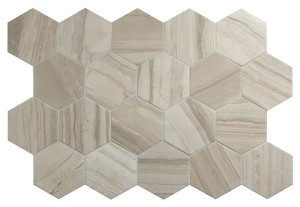 Equipe Lithos Beige 11,6x10,1 płytki gresowe heksagonalne imitujące kamień