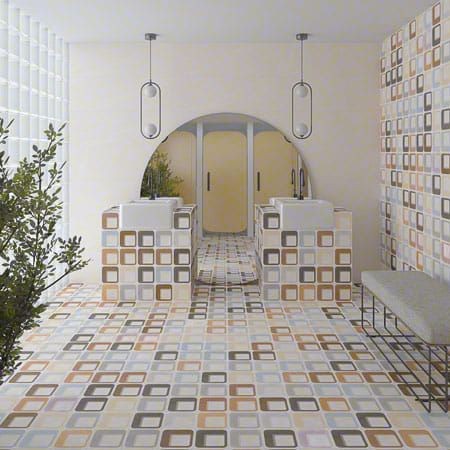 Vives Pop Tile Ferus-R 15x15 płytki patchworkowe gresowe 154660