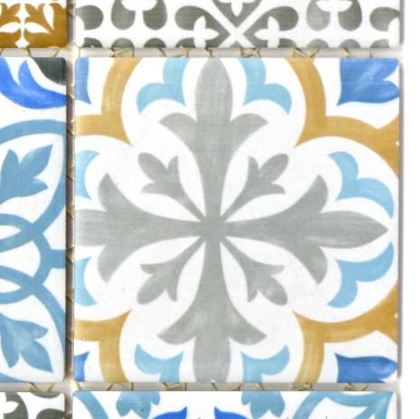 Mozaika patchwork kolorowy wzór kwadrat Metropol MM 1018 29,8 x 29,8 78774