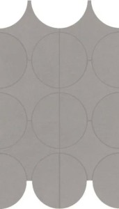 Marazzi Cementum Nickel Mosaico Cerchi 23,8x41,4 M9Y1 mozaika gresowa imitująca beton