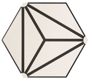 Realonda Osaka White 28,5x33 płytki heksagonalne