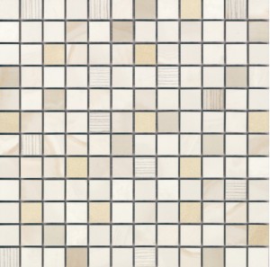 Płytki marmuropodobne biało-beżowe Aparici Beyond Ivory Decor Mosai 29.75 × 29.75