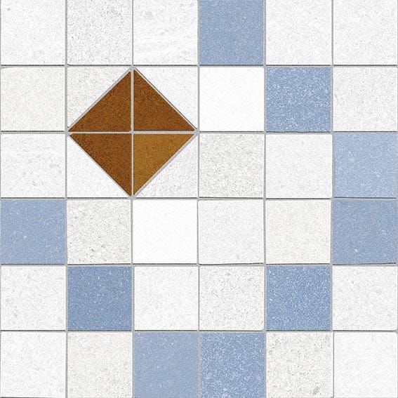 Vives Seine Tabarly-R 3 Azul 20x20 płytki patchworkowe gresowe 104366