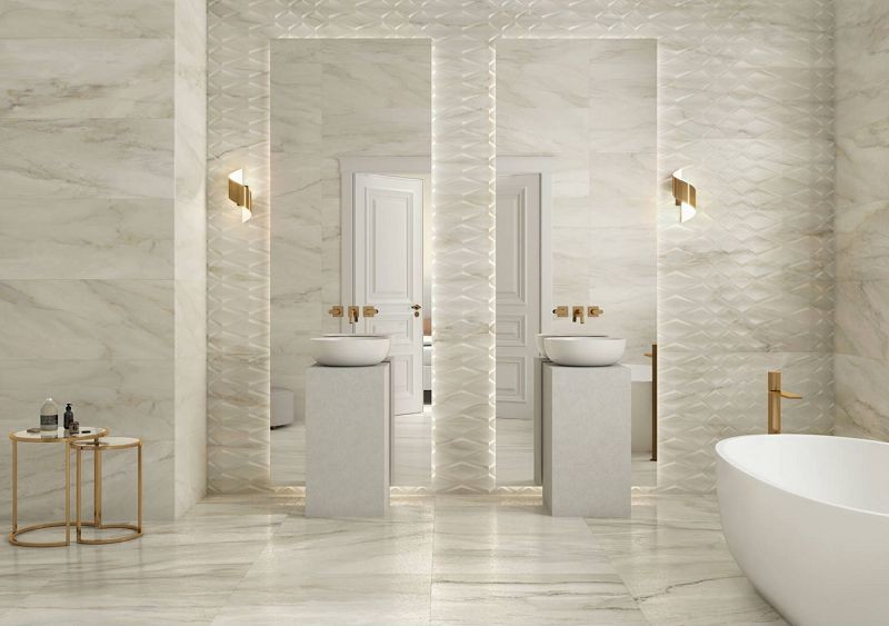 Saloni Venus Crema Lappato 75x75 KRT620 płytki gresowe imitujące marmur 151752