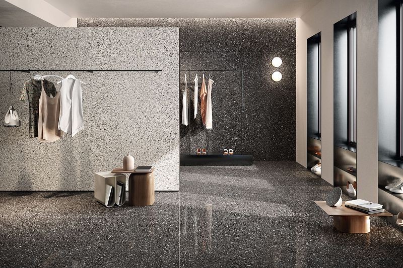Coem Porfirica Aglo Black Naturale Rettificato 75x75 POA750R płytki gresowe lastryko 124103