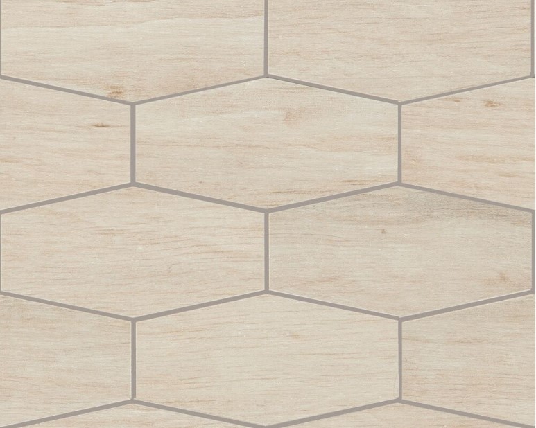 Mozaika gresowa romby drewno beż Treverkchic Teak Africa Mosaico MH5U 30x25 72121