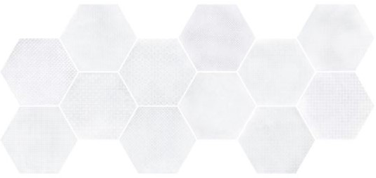 Płytki heksagonalne Hexagon Melange Light (12 szt) 29,2x25,4 22786