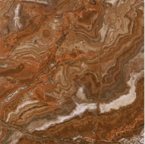 Płytki marmuropodobne rdzawe Aparici Agate Rosso Pulido 44.63 × 44.63