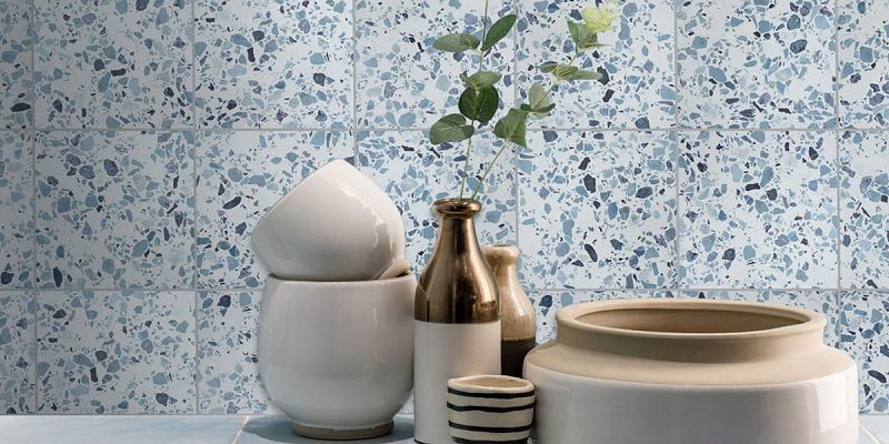 Barwolf Flakes Blue 18,5x18,5 płytka imitująca lastryko 117889