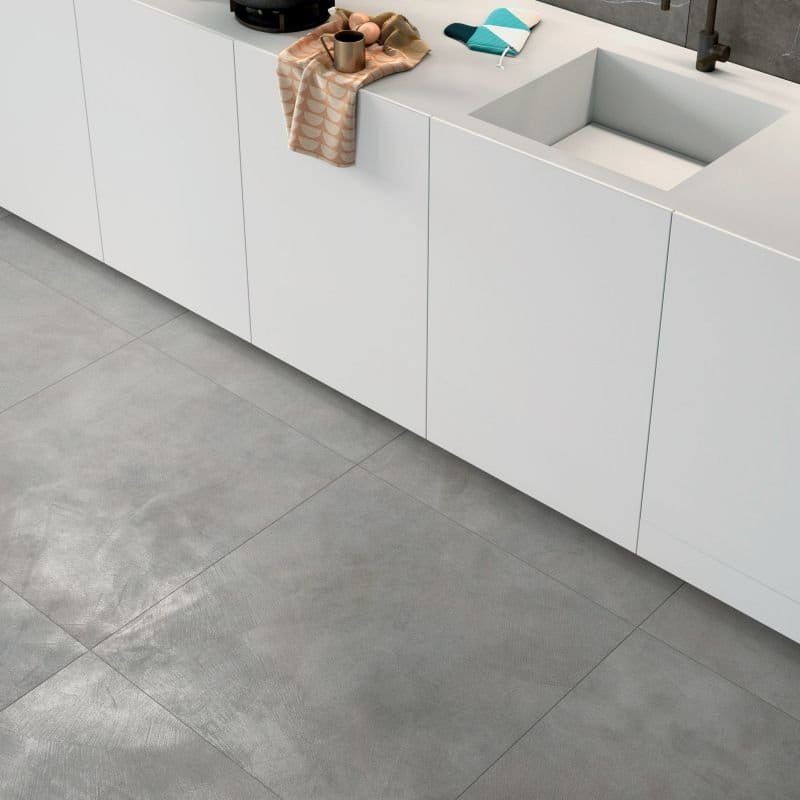 Ariana Luce Acciaio Naturale 80x80 płytki gresowe imitujące beton 114635