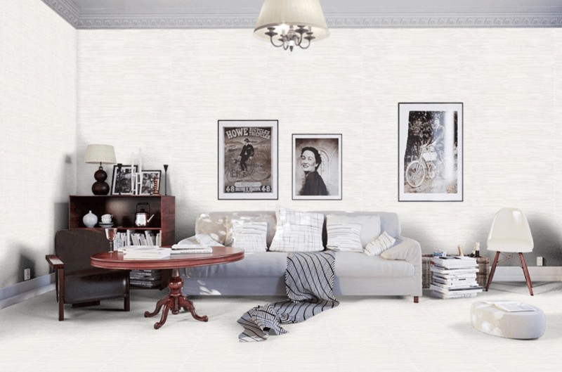 Płytki ścienne jasne beż tapety matowe Porcelanosa Japan Blanco 33.3x100 15035