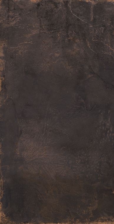 Płytki grafit przetarte ze rdzą metalizowane industrialne Sant Agostino Oxidart Black 60x120 79408