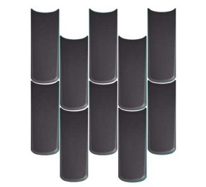 WOW Boho Tear Black Matt 10x25 płytka ścienna