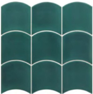 Equipe Wave Teal Grassy 12x12 płytki ścienne
