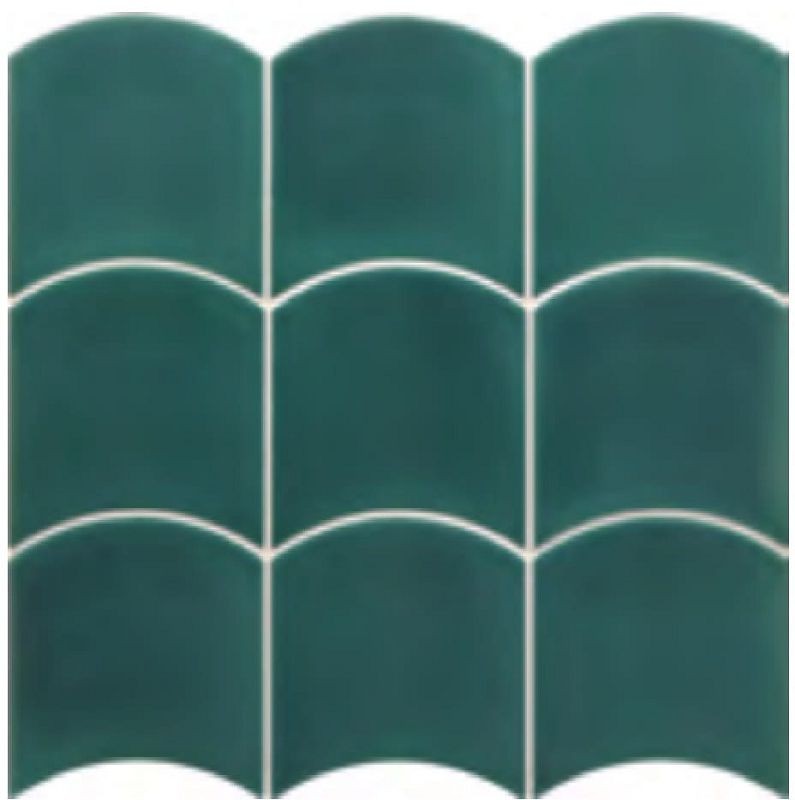 Equipe Wave Teal Grassy 12x12 płytki ścienne 128867