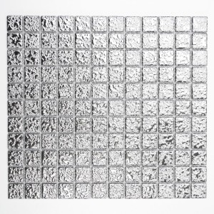 Mozaika 3D srebrna ceramiczna Metropol MM 0115 33,0 x 30,2