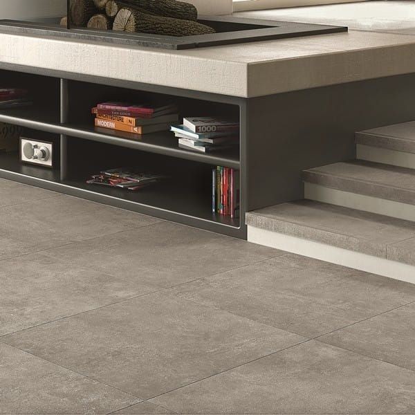 Tuscania Grey Soul Dark Rettificato 30,4x61 płytka gresowa imitująca beton 152137