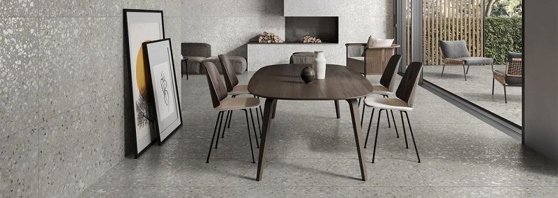 Saime Frammenta Taupe Lucido 60x60 płytki lastryko gresowe 150522