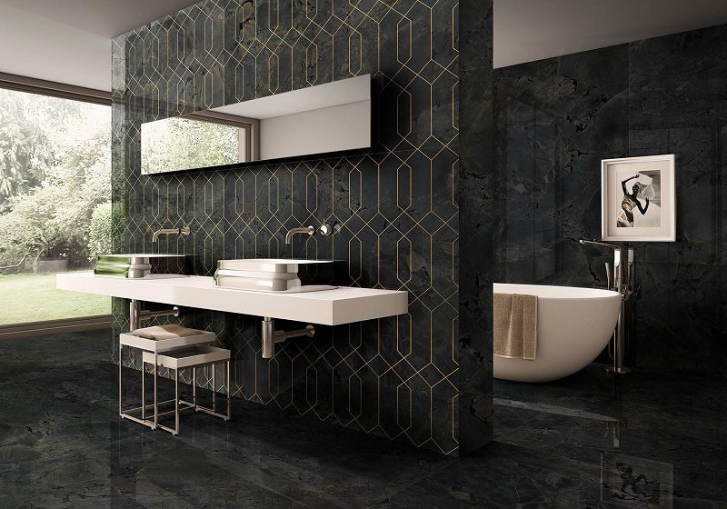 ITT Jurassic Black Satin Rect. 60x120 płytki kamienne 135083