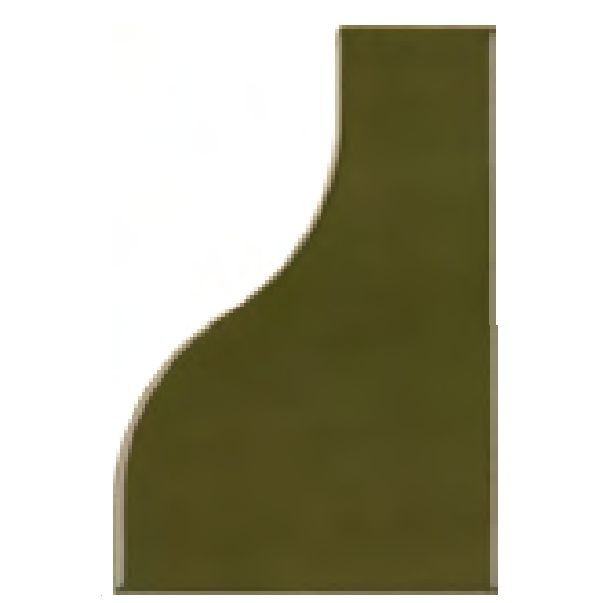 Equipe Curve Garden Green 8,3x12 płytki ścienne dekoracyjne 127470