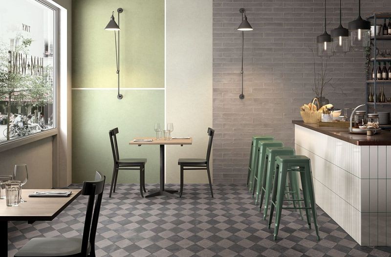 Marca Corona Chalk Grey 7,5x30 E631 płytki cegiełki 143048