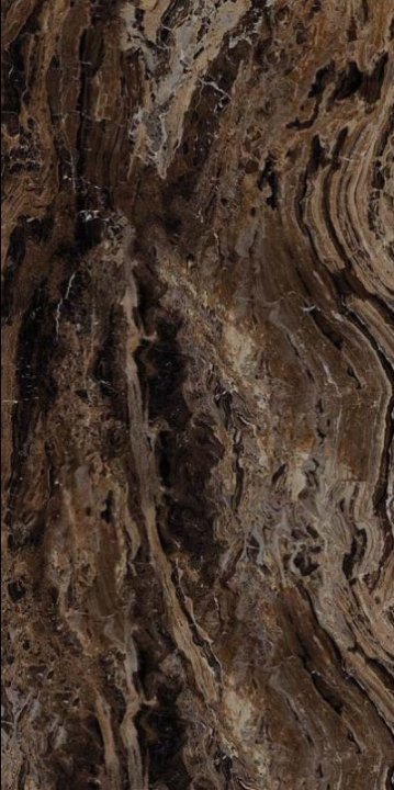 Spiek brązowy marmur jasne żyły połysk Marazzi Grande Marble look Frappuccino Lux 120x240 58415