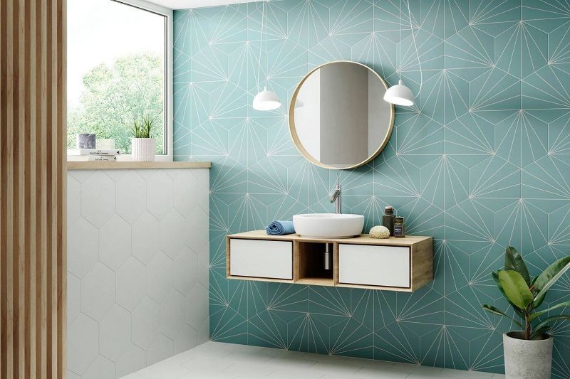 Realonda Venus Aqua 28,5x33 płytki heksagonalne 150187