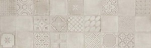 Płytki ścienne szaro- beżowe Marazzi Materika Decoro Beige/Fango 40x120