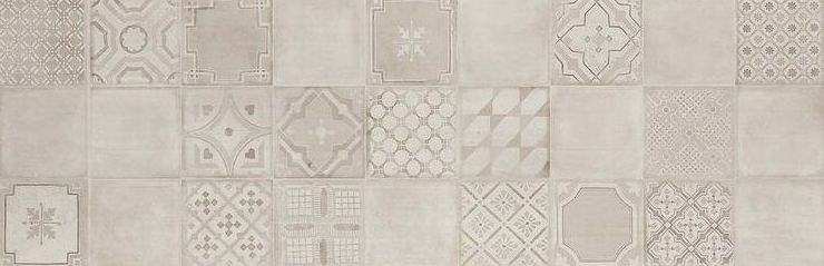 Płytki ścienne, szaro- beżowe Marazzi Materika Decoro Beige/Fango 40x120 37304
