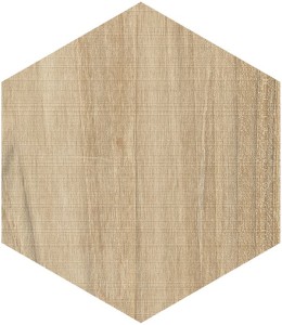 Vives Hexagono Gama Beige 23x26,6 płytki heksagonalne drewnopodobne