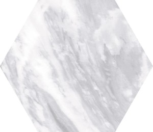 Płytki hexagon szare biało marmur Equipe Bardiglio Light 17.5X20